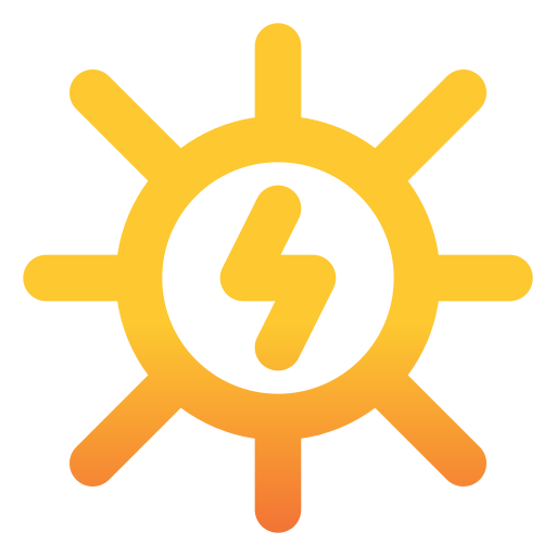 energía solar icono gratis