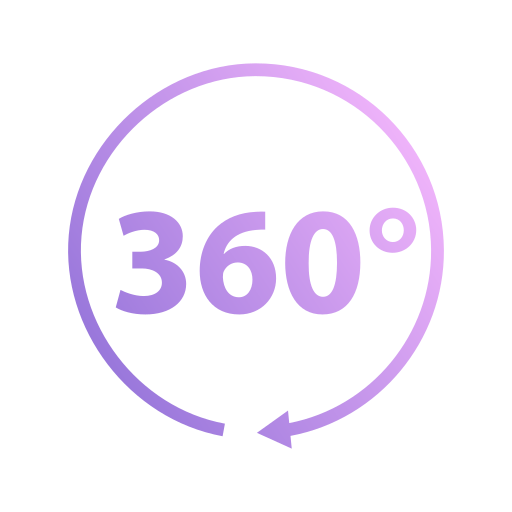 visión 360 icono gratis