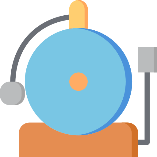 campana de la escuela icono gratis