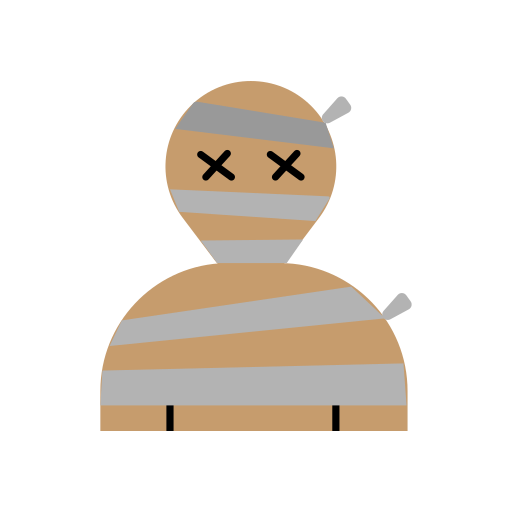 cabeza de momia icono gratis