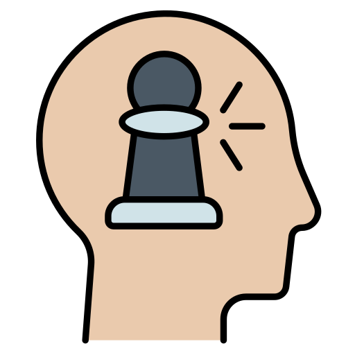 pensamiento estratégico icono gratis