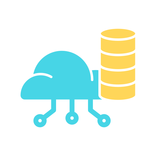 almacenamiento en la nube icono gratis