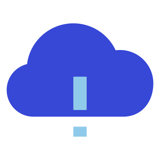 exclamación de nube icono gratis