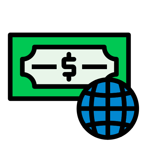 economía global icono gratis