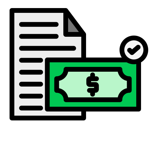 informe financiero icono gratis