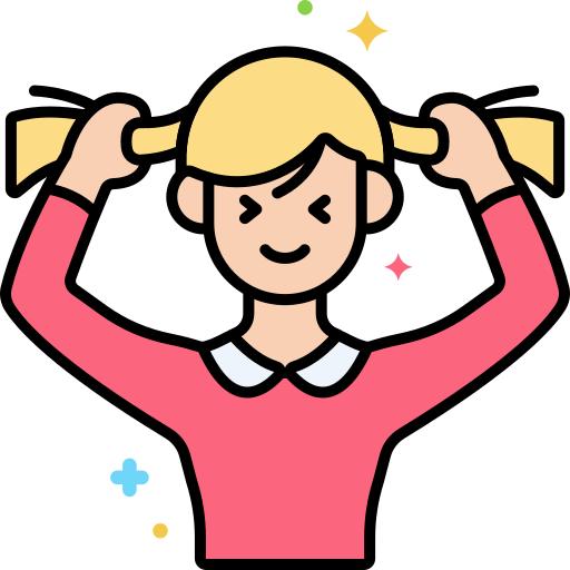 tirando del pelo icono gratis