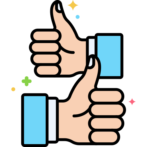 pulgares icono gratis