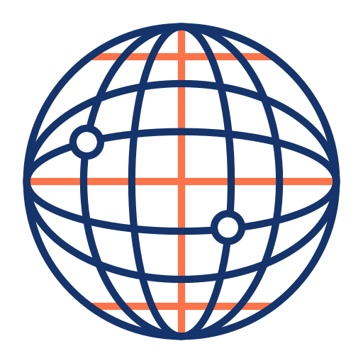 Earth grid free icon