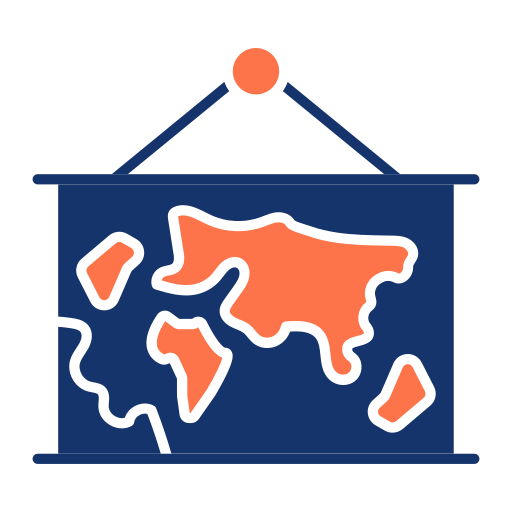 Hanging map free icon Hanging map free icon