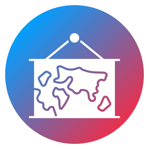 Hanging map free icon