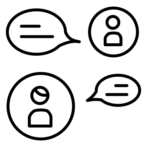 message en ligne Icône gratuit
