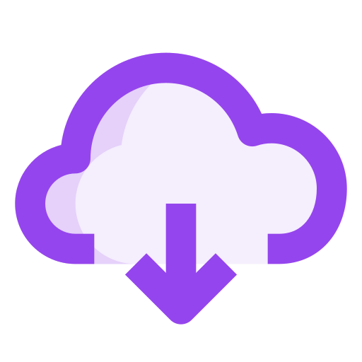 Cloud download free icon