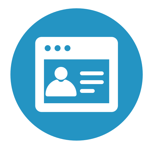 Online profile free icon