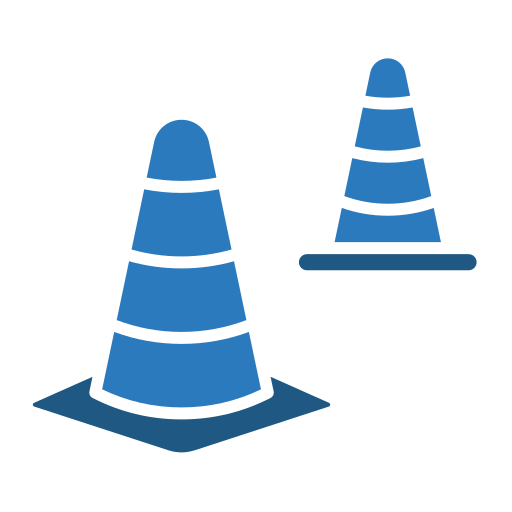 cone de construção grátis ícone cone de construção grátis ícone
