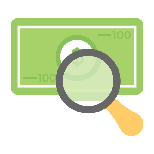 buscar moneda icono gratis