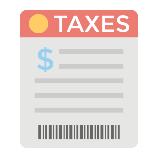 impuestos icono gratis