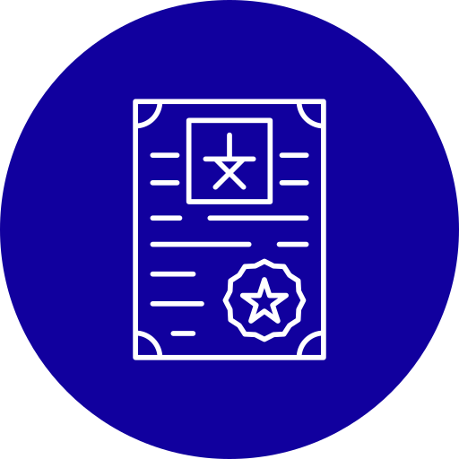 certificado icono gratis