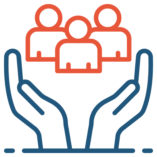 asistencia social icono gratis