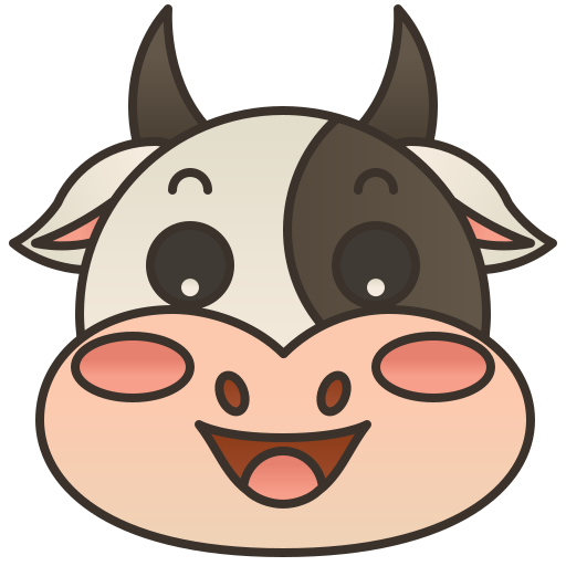 Cow Amethys Design Lineal Color icon