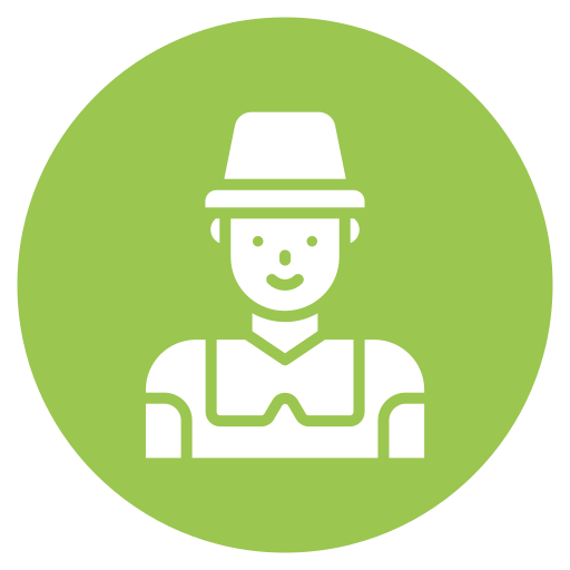 hombre peregrino icono gratis