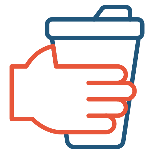 café para llevar icono gratis