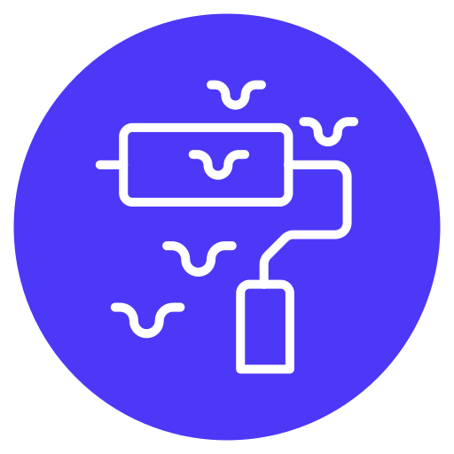 rodillo de pintura icono gratis