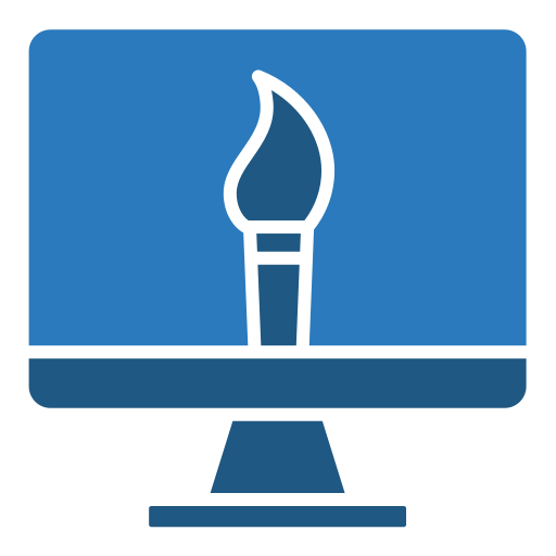 Digital painting free icon