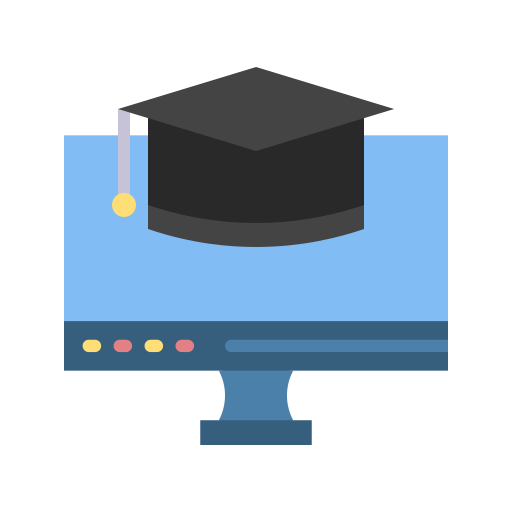 graduação online grátis ícone graduação online grátis ícone
