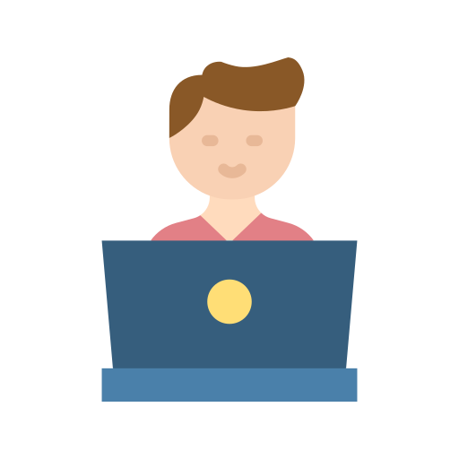 estudios en línea icono gratis