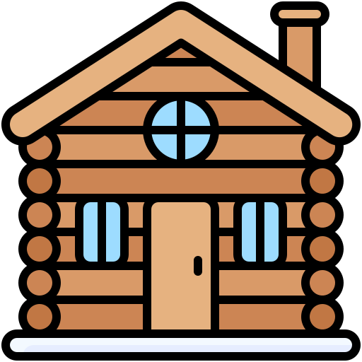 casa de madera icono gratis