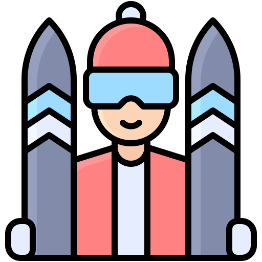 Skier free icon