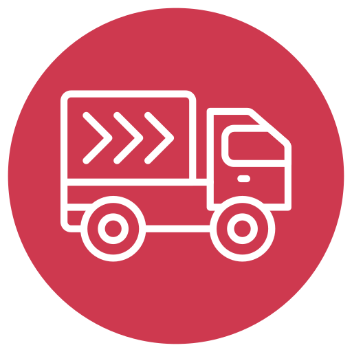 camión de reparto icono gratis