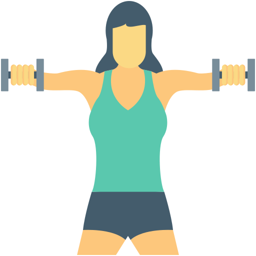 aptitud física icono gratis