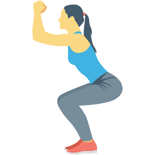 aptitud física icono gratis