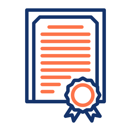 Certificate free icon