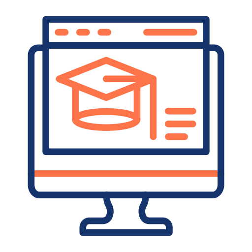 educación en línea icono gratis