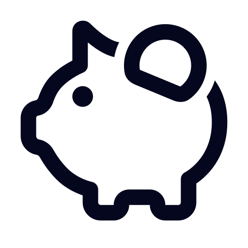 Piggy bank free icon