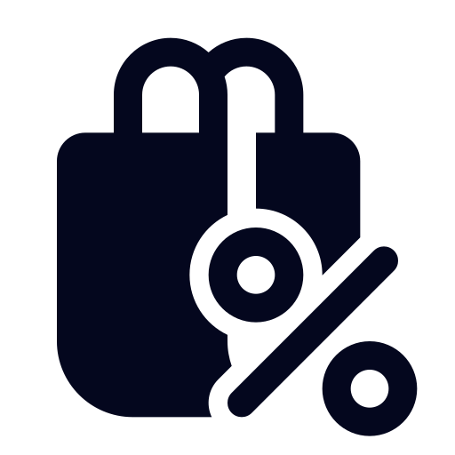 rabais Icône gratuit