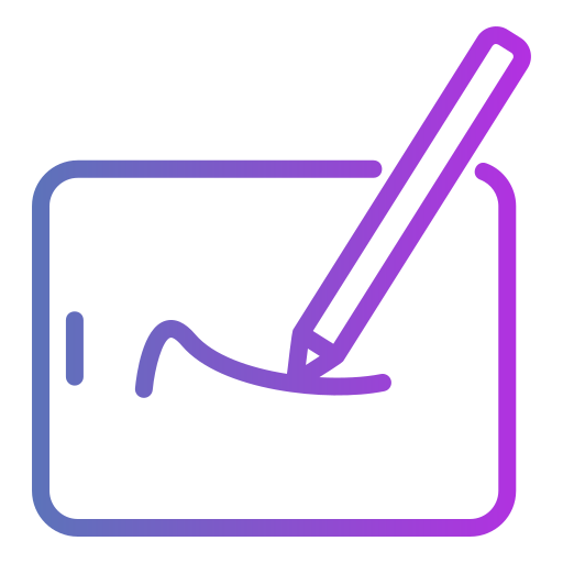 lápiz para tableta icono gratis