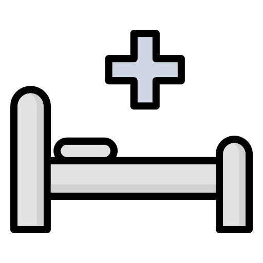 cama de hospital icono gratis