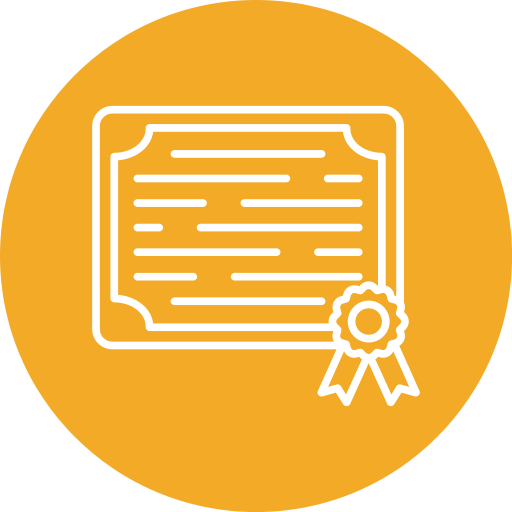 certificado grátis ícone