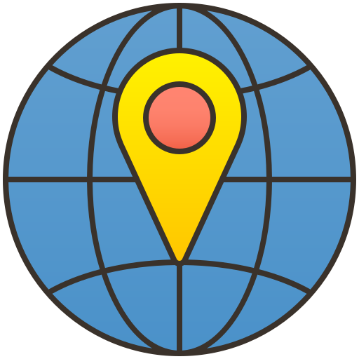 Location Amethys Design Lineal Color icon