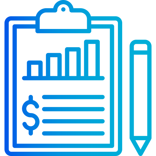 informe financiero icono gratis