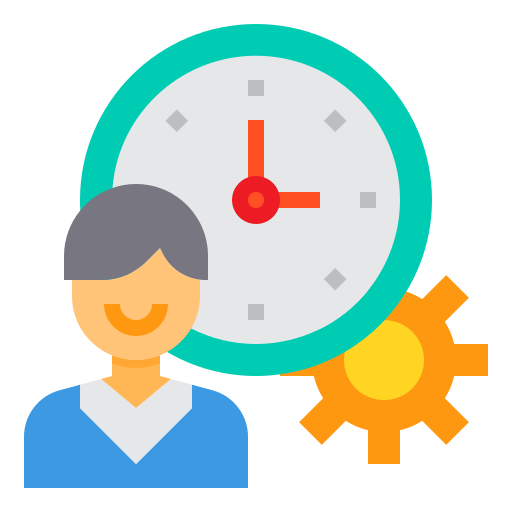 Gestión del tiempo icono gratis