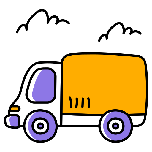 furgoneta de reparto icono gratis