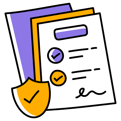 póliza de seguros icono gratis