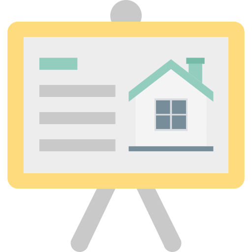 bienes raíces icono gratis