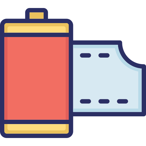 carrete de película icono gratis