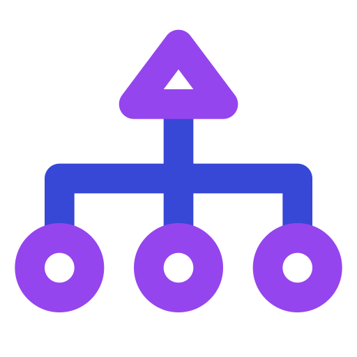 distribución icono gratis