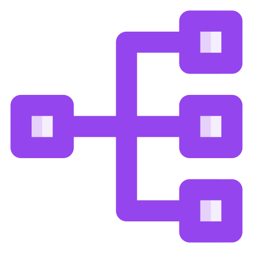 distribución icono gratis